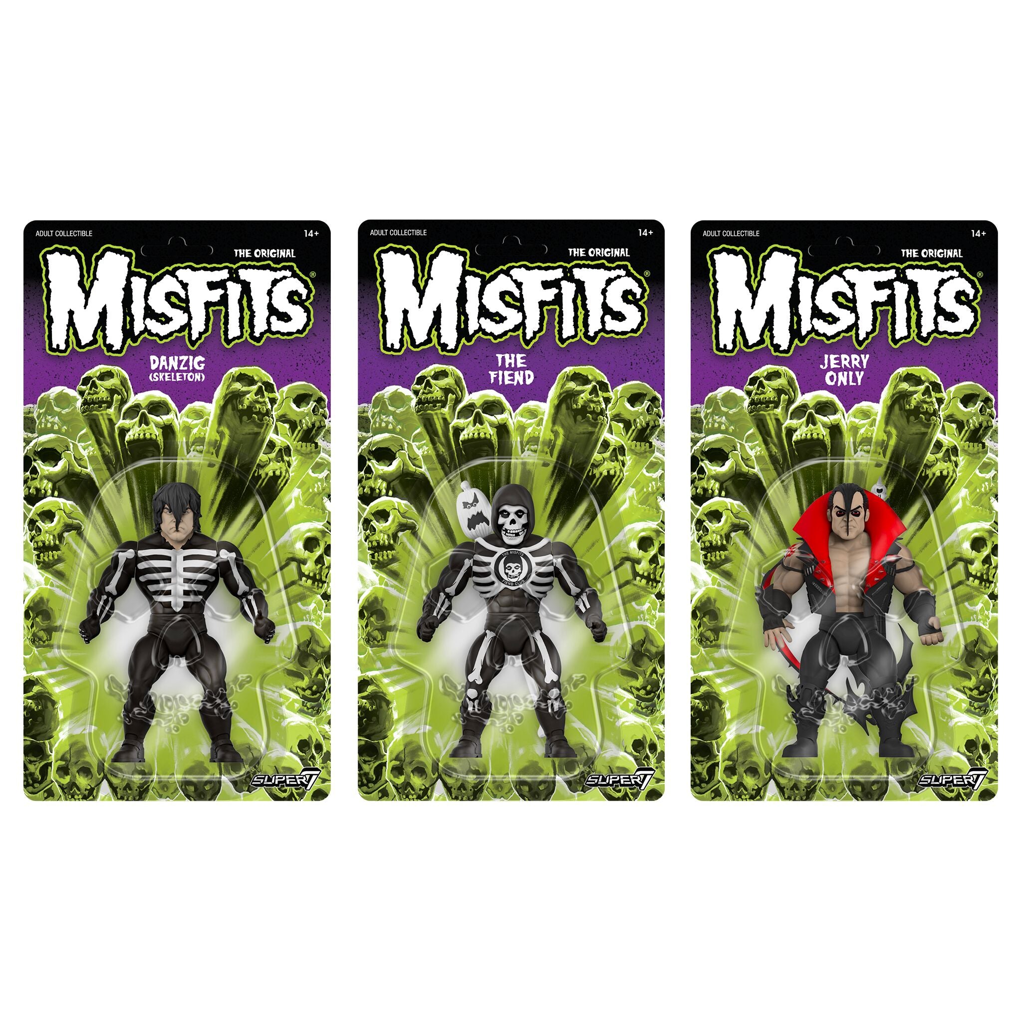Misfits Vintage Figures Wave 01 - Danzig (Skeleton), Jerry Only, The F