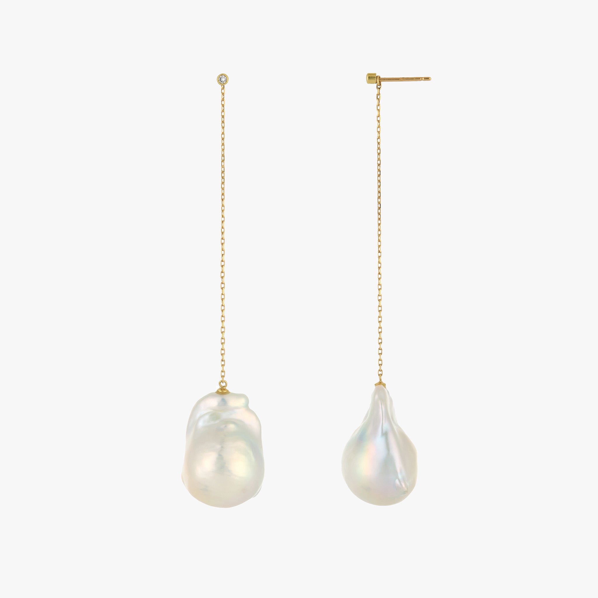 Baroque Pearl Swing Earrings - SAYOKO JEWELS