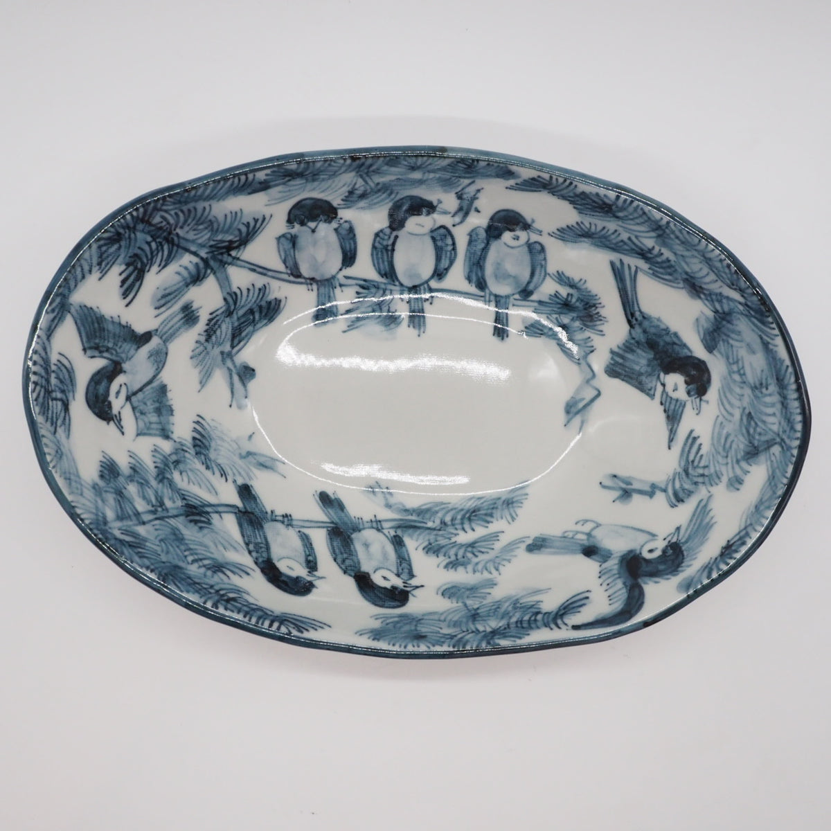 京焼・清水焼 村田幸之介(六齋窯) 花鳥舟形カレー鉢(カレー皿) – SEIKADO