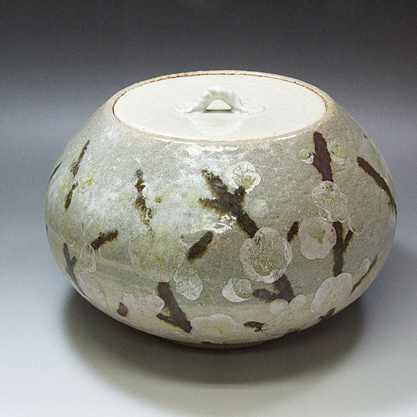 九谷焼【美山富作】梅紋 水指 – 漆陶舗あらき 輪島塗 九谷焼 山中塗