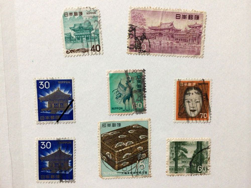 古い切手アルバムから「奈良柄切手」を探してみました (by 奈良に住ん