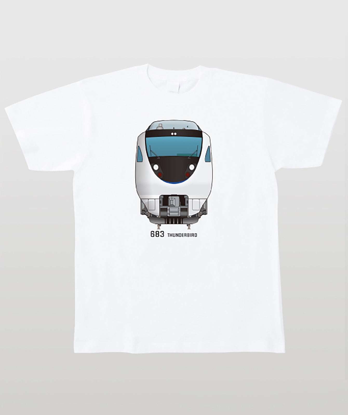 電車の顔図鑑Tシャツ 683系0番台サンダーバードType A – T-OD（株式