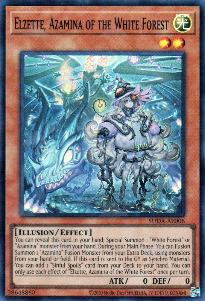 Suda-AE008 Elzette, Azamina of the White Forest (SR) – TCG Corner