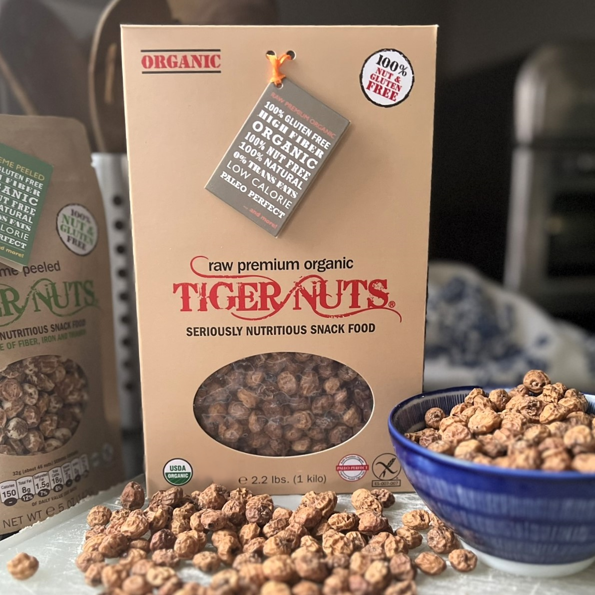 TIGER NUTS - PREMIUM ORGANIC 1 KILO(2.2 lbs)| Raw, Gluten Free