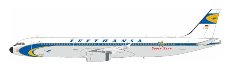 JFox Models 【予約商品】A321-200 ルフトハンザ航空 「レトロカラー
