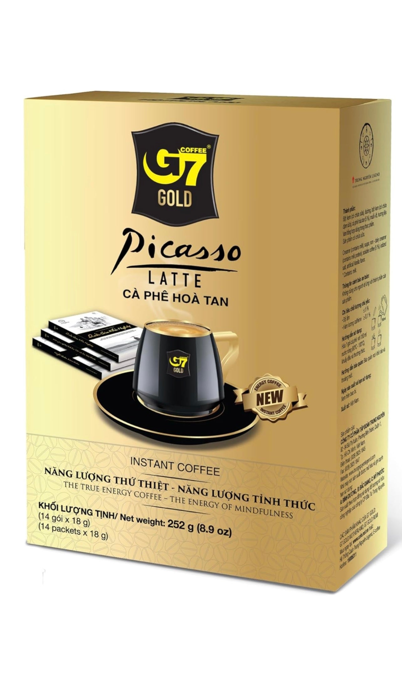TRUNG NGUYEN G7 Gold Picasso Latte Instant Coffee Single Served