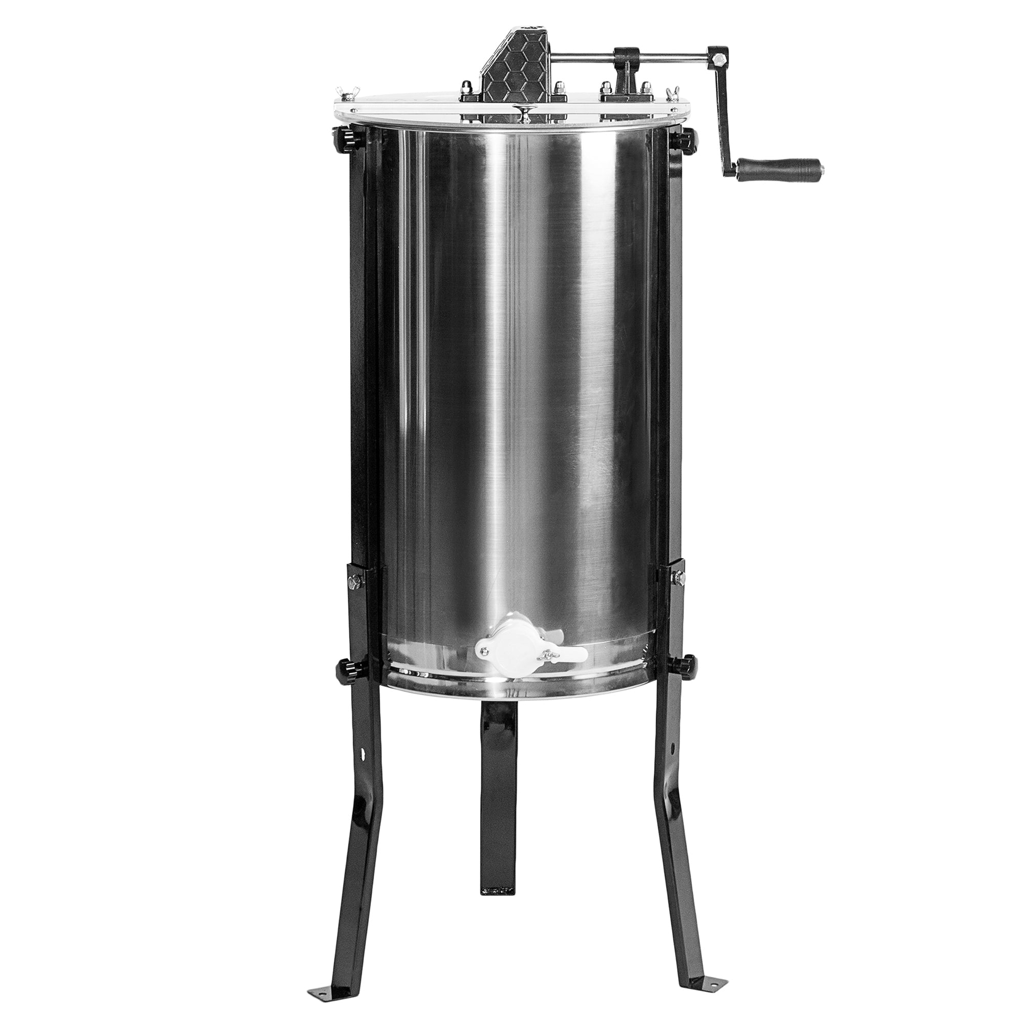 Three Frame Stainless Steel Honey Extractor – VIVO - desk