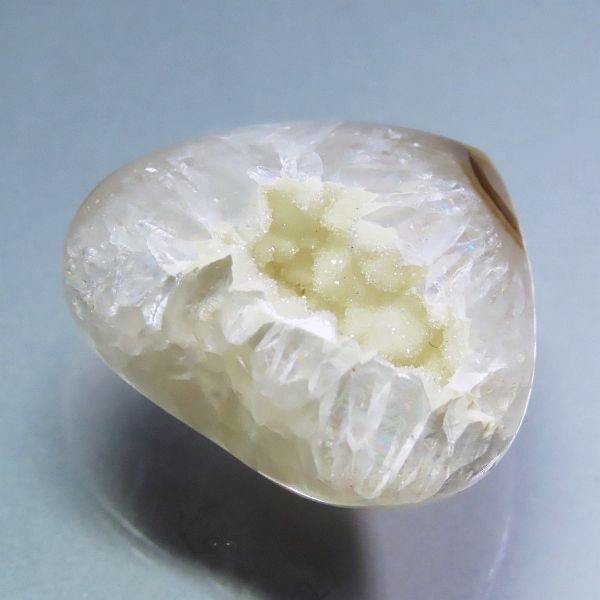 瑪瑙ジオード・ドゥルージー ハート型 32㎜ (4)