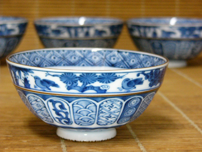 三洋陶器 龍峰窯 染付茶碗揃 【器道楽】