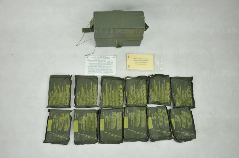 M256 and M256A1 Chemical Agent Detector Kit – Gear Illustration