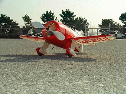 Herr製（輸入元ユニオンモデル)ゴム動力GeeBeeR2の電動RC化