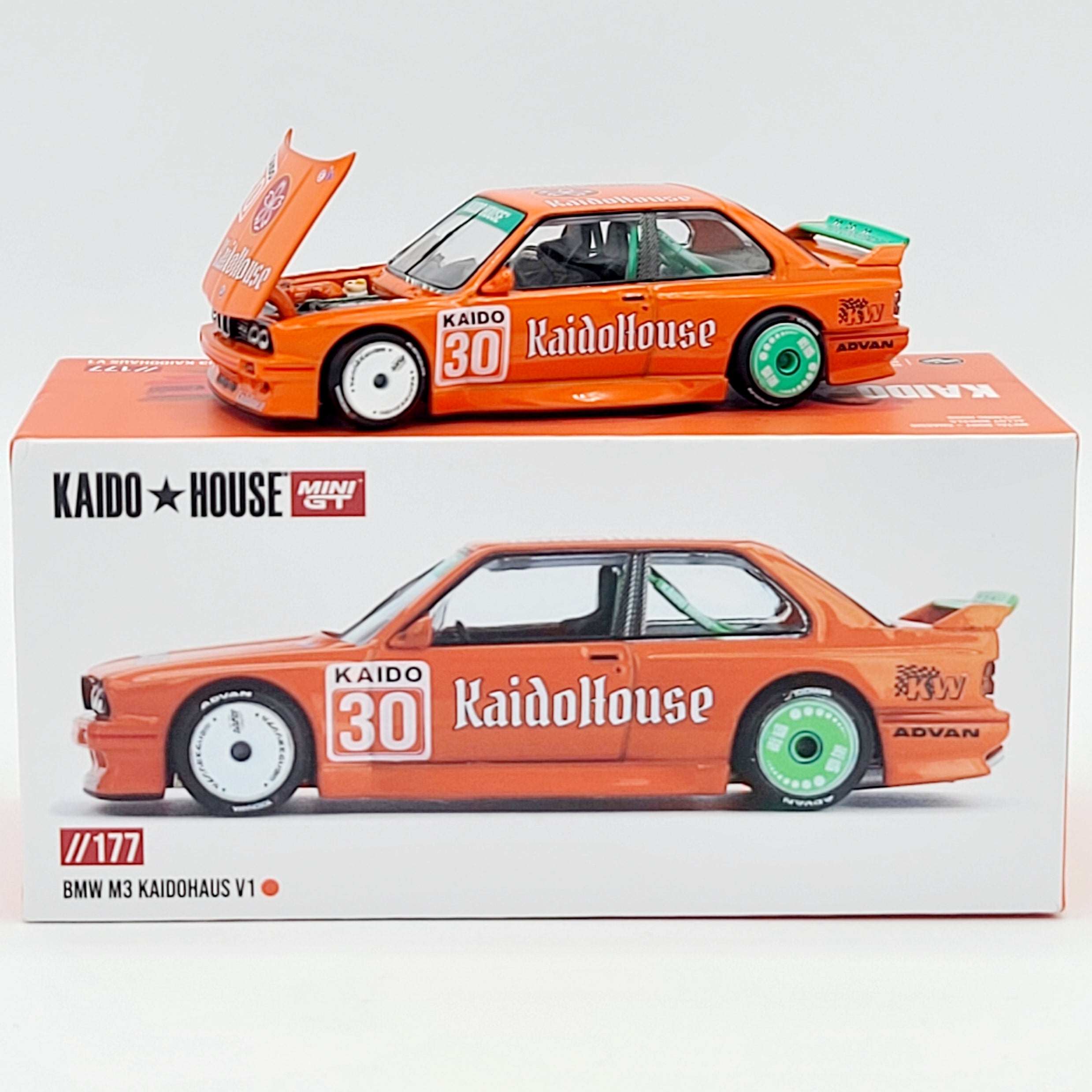 Kaido House x Mini GT BMW M3 Kaidohaus V1 - 1:64, Orange (2025 Limited
