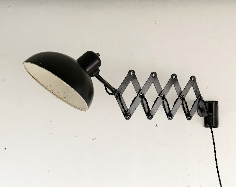 フランスヴィンテージインダストリアルシザーランプ(B) ( L - ind70