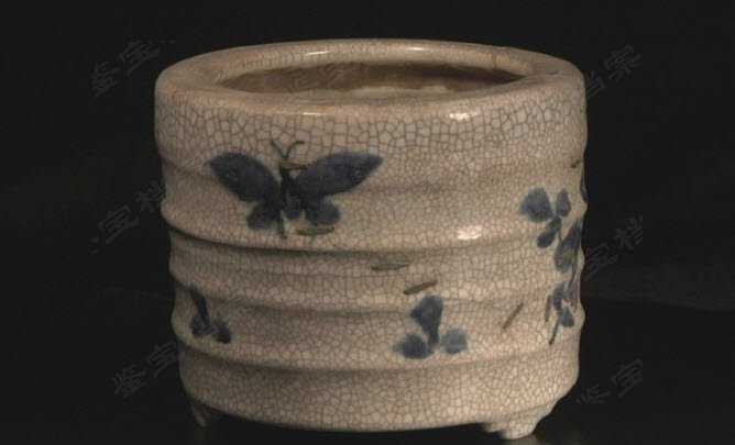 免费鉴宝第19期:明末哥窑青花香炉-免费鉴宝-鉴宝档案