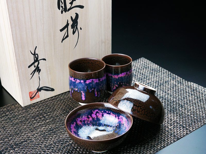 有田焼】睦揃（夫婦茶碗セット）花筏