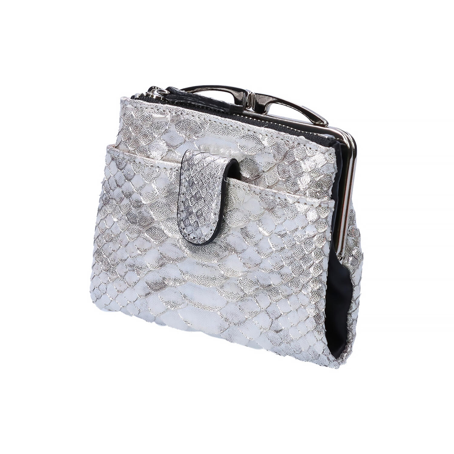 ダイヤモンドパイソン 蛇革 口金付き 財布 | 株式会社 高屋 | Japan