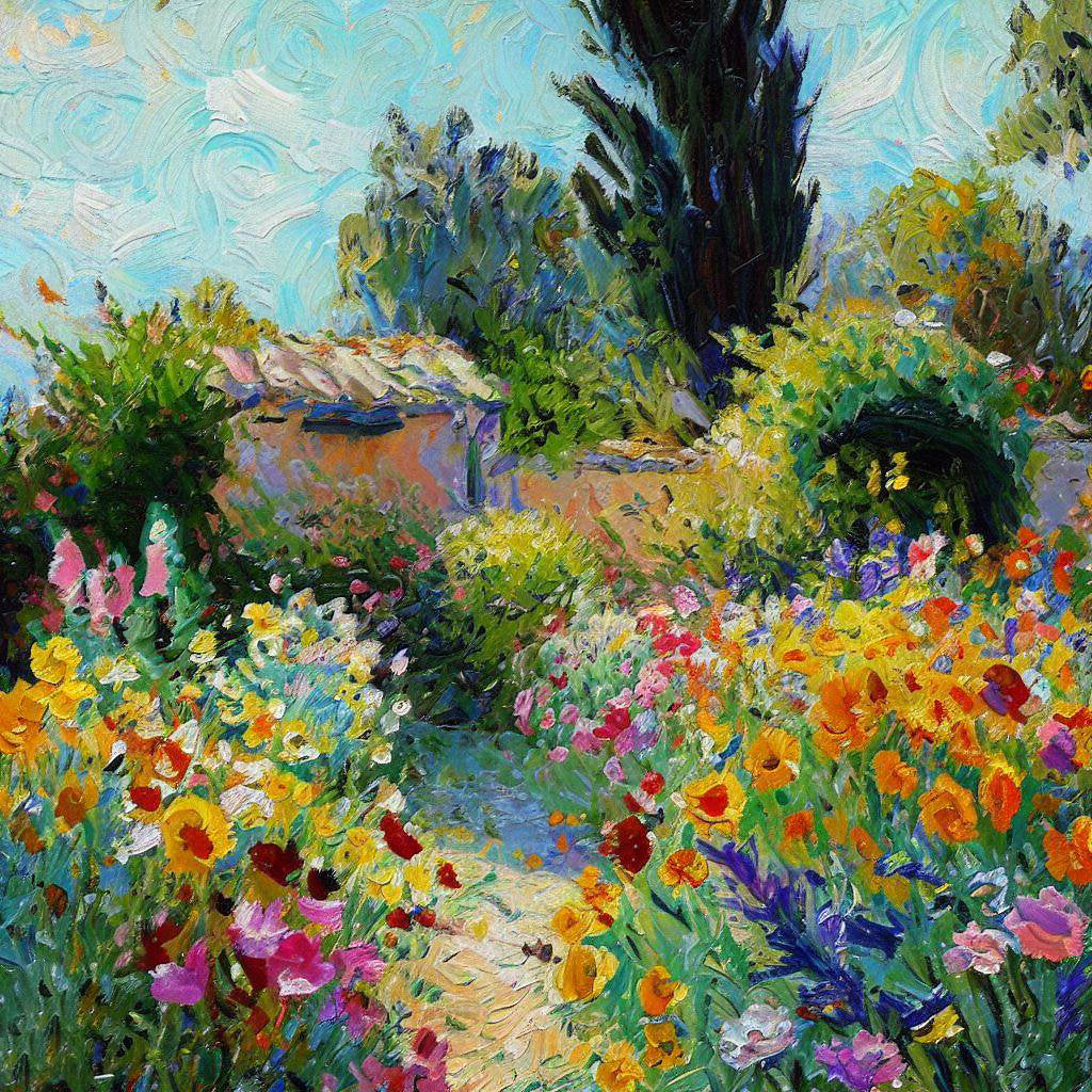 Flowering Garden in Sainte Adresse II Art Print – Keep Calm Collection