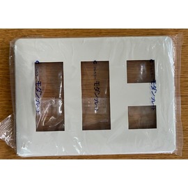 WN8051W モダン腰高プレート(1コ用)(ミルキーホワイト)（ばら売り