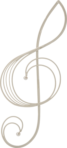 創元舎・ト音記号・白(520-112W) | プリザーブドフラワーKnext