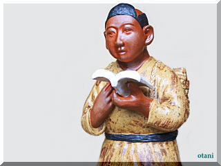 信楽焼二宮金次郎像置物陶器の販売