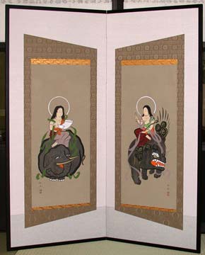 大津絵の店 掛軸・屏風類