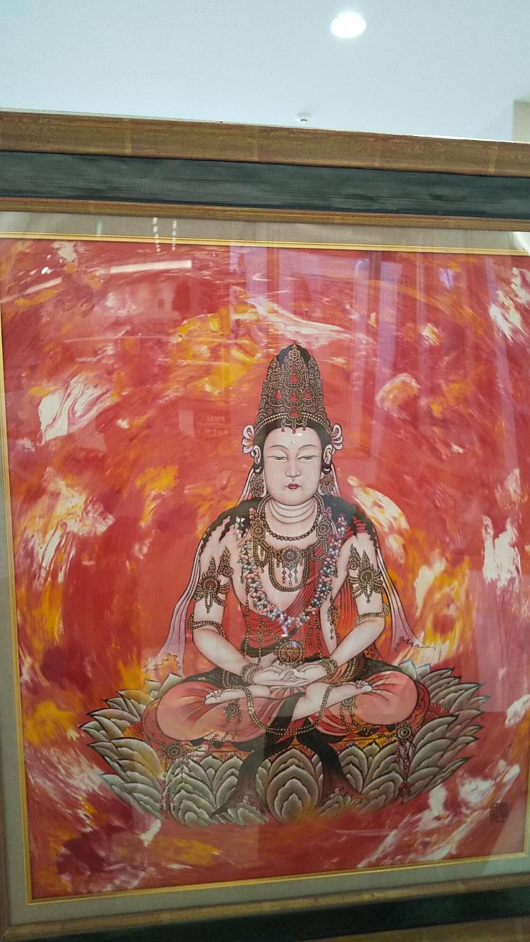 音楽と絵画！「金剛界大日如来」龍敬子 原画 油絵！ファン必見！｜世界