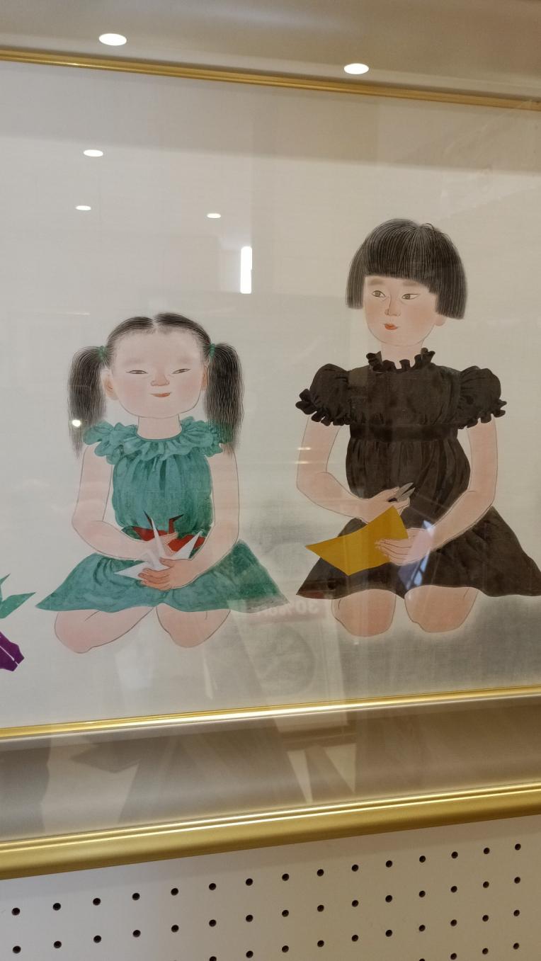 小倉遊亀 シルクスクリーン版画 「姉妹」「椿」滋賀県が誇る画家の絵画