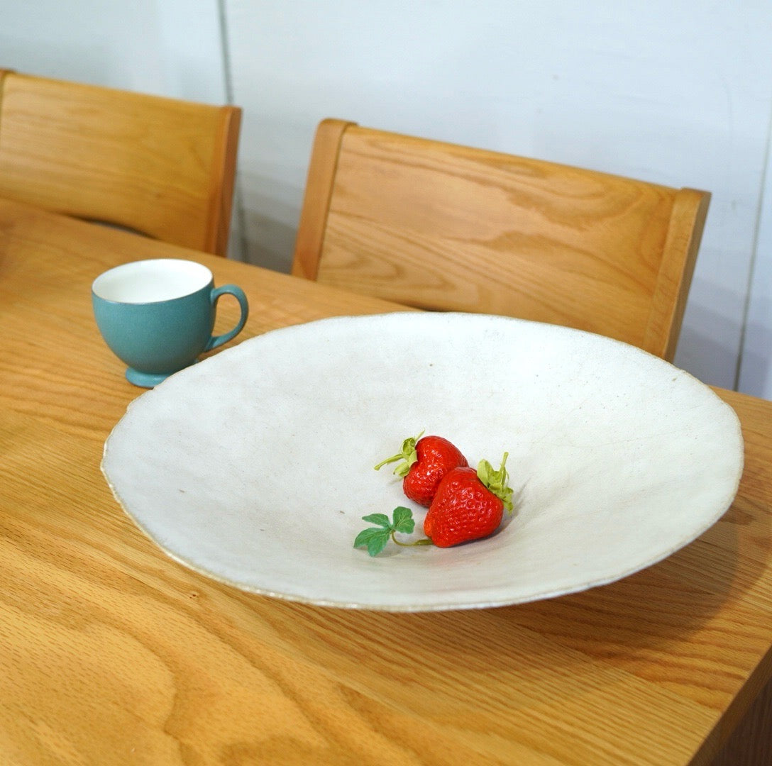 大皿 プレート 白 器 中古 作家もの 陶器 和食器