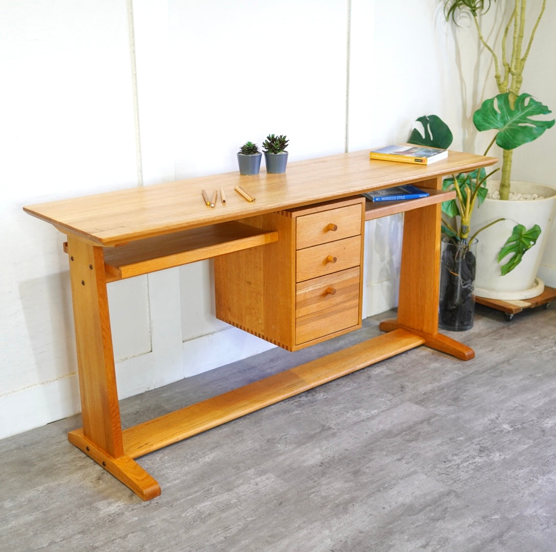 クラッシュゲート / CRASH GATE Didy ツインデスク 150㎝ オーク 中古