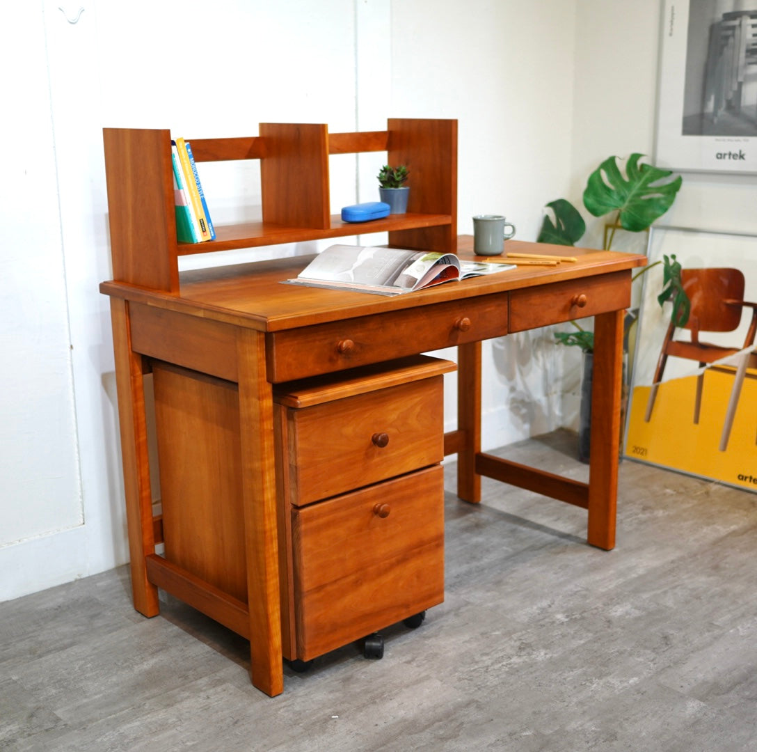 シャルドネ / CHARDONNAY アッサムシリーズ デスク本棚 ワゴン付き