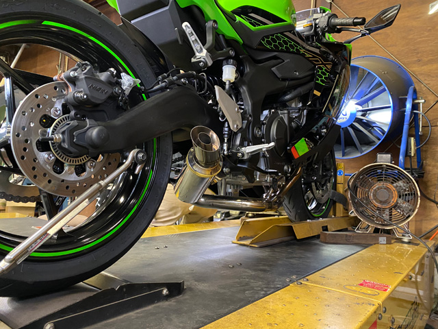 2022 Ninja ZX-25R / SE (2BK-ZX250E) POWERBOX FULL チタンブルー