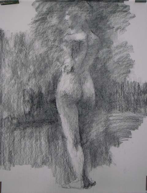 鴉工房: 20年ぶりの木炭デッサン