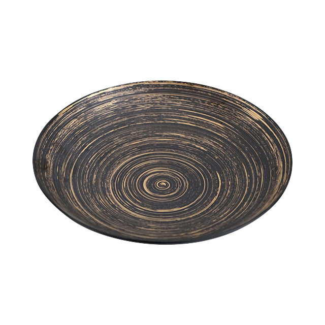 有田焼 平ボウル いぶし黒金はけ 21cm 金善窯の通販｜Studio1156