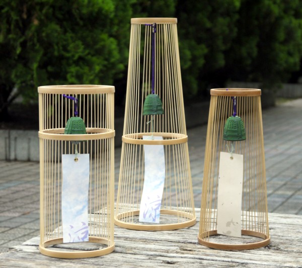 伝統的工芸品 駿河竹千筋細工 置き風鈴