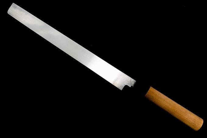 かまぼこ付け包丁 尺 水牛朴柄 λA3505-2L1A | 正本総本店 | 包丁