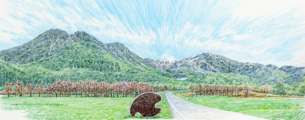 風景色～KAZEKESHIKI | オガワヒロシの色鉛筆画、ボールペン画、ペン画