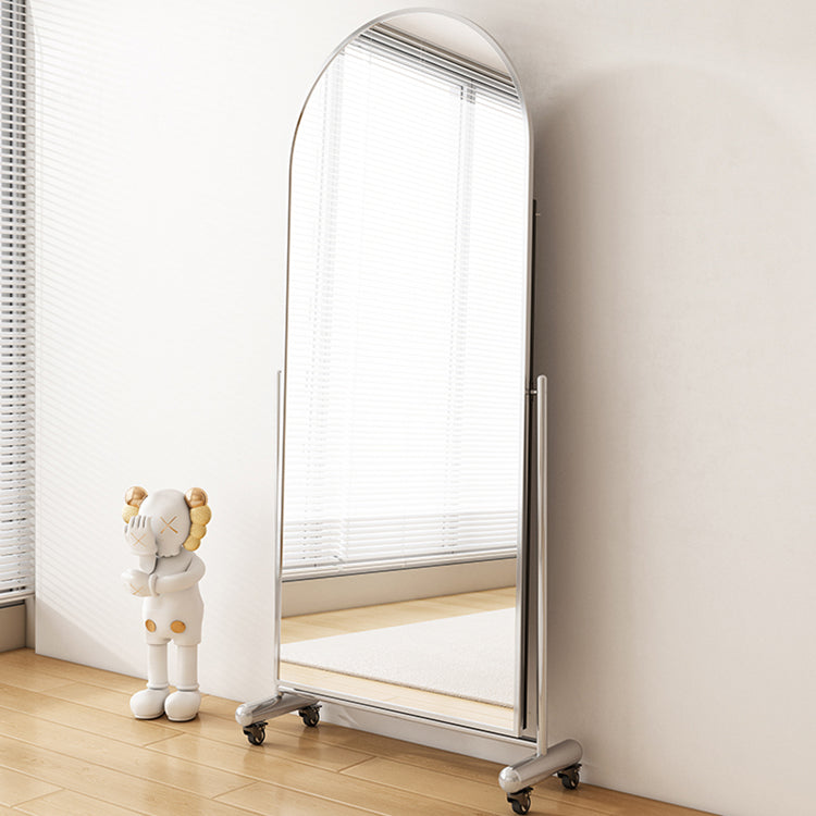 ミラー 全身鏡 ステンレス キャスター付 fzbl-1848