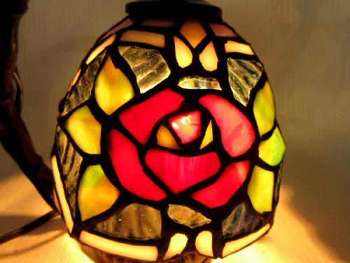 ステンドグラスランプの デコライト (Deco Light) / [ QXCH5-15 ] ミニ
