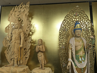 木彫 楠 准胝観音菩薩立像 極彩色仕上げ 仏像 彫刻作品の販売 【株式