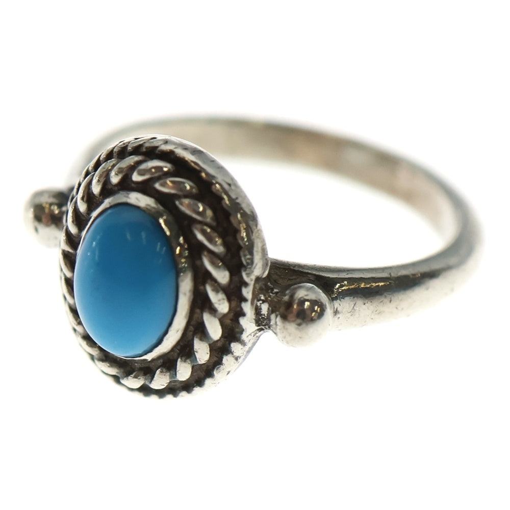 goro's(ゴローズ) 銀縄ターコイズピンキーリング シルバー/ゴールド BGA149