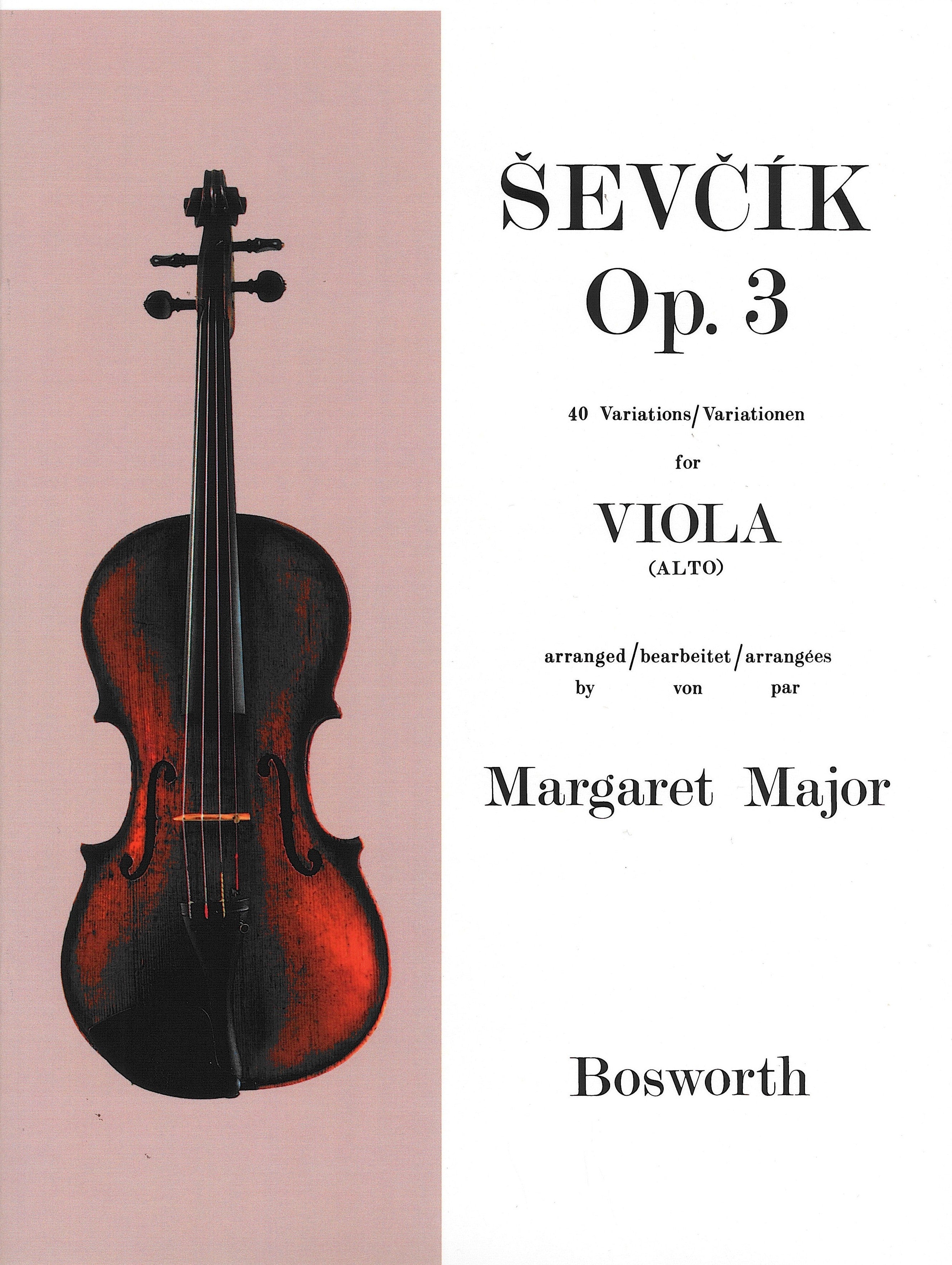 ヴィオラ教本 Op.3（40の変奏曲）（ヴィオラ）／Sevcik Viola Studies