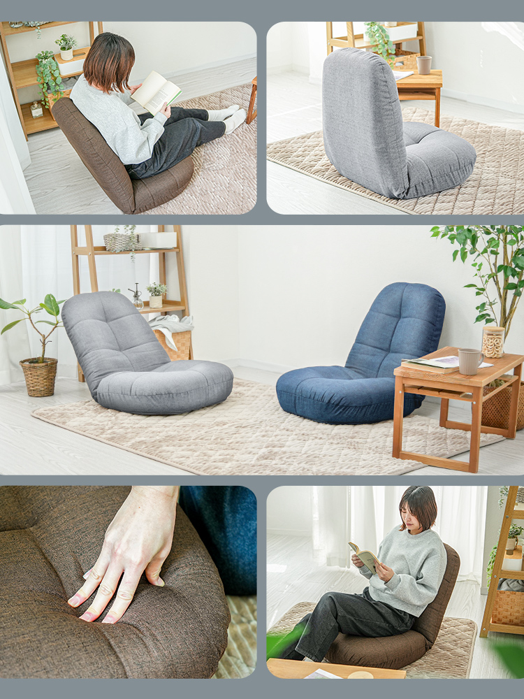 座椅子 リクライニング ポケットコイル チェア 14段ギア こたつ椅子