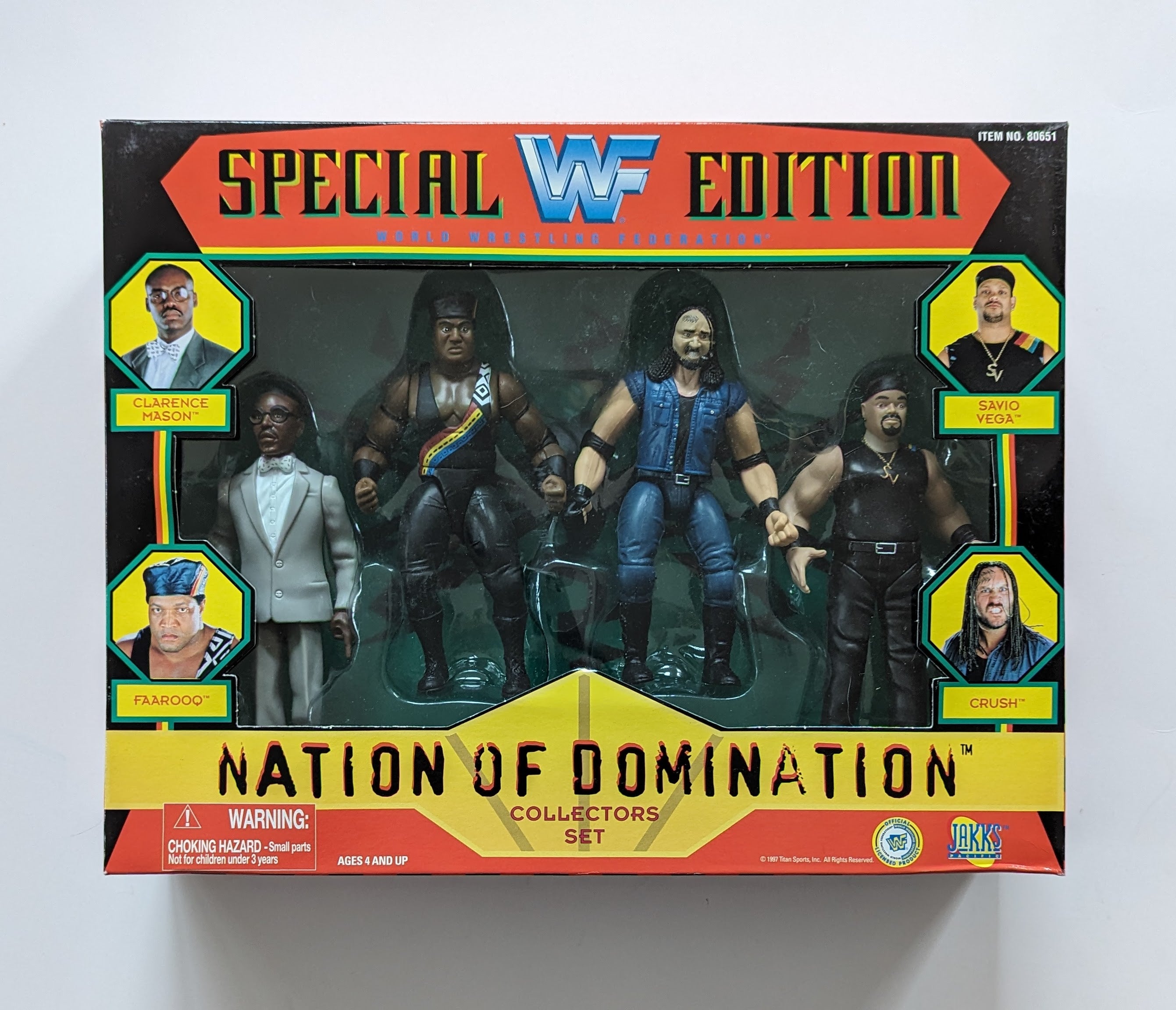 1997 WWF Jakks Pacific Special Edition Nation of Domination Box