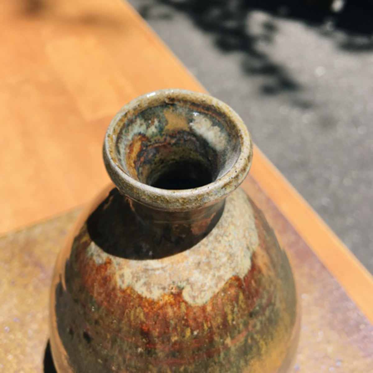 飴釉鬼板わら白釉朝鮮唐津徳利 – ゆう雑貨店