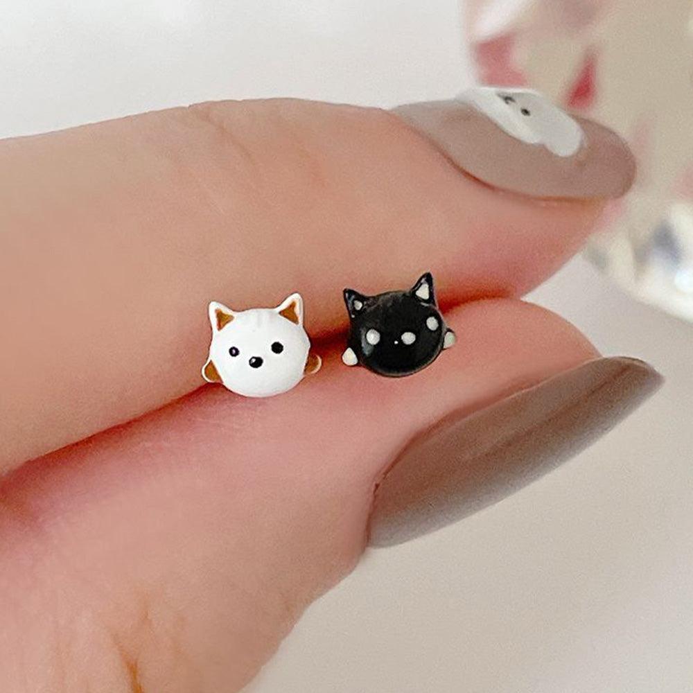 サージカル]かわいい ミニ 猫 ネコ 16G ボディピアス キャッチ