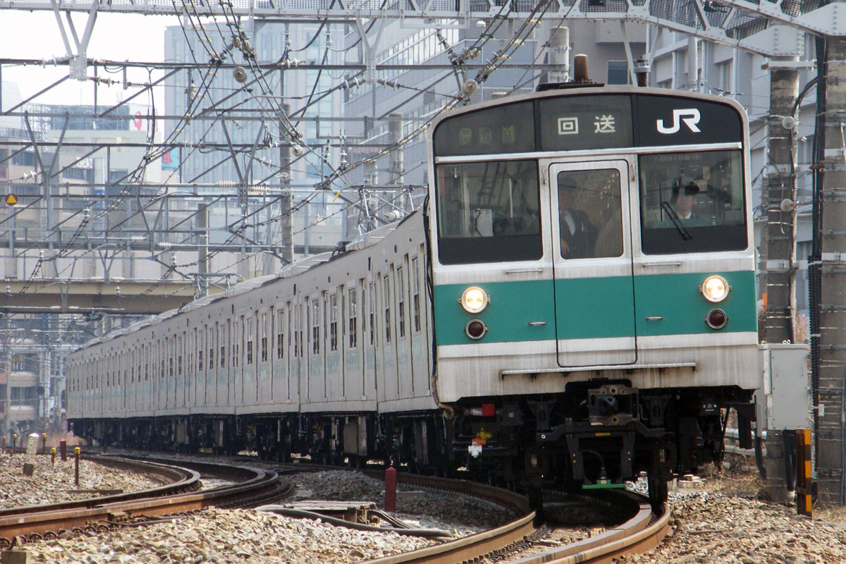 203系松戸車両センター編成表（2011年10月時点） – 4号車の5号車寄り