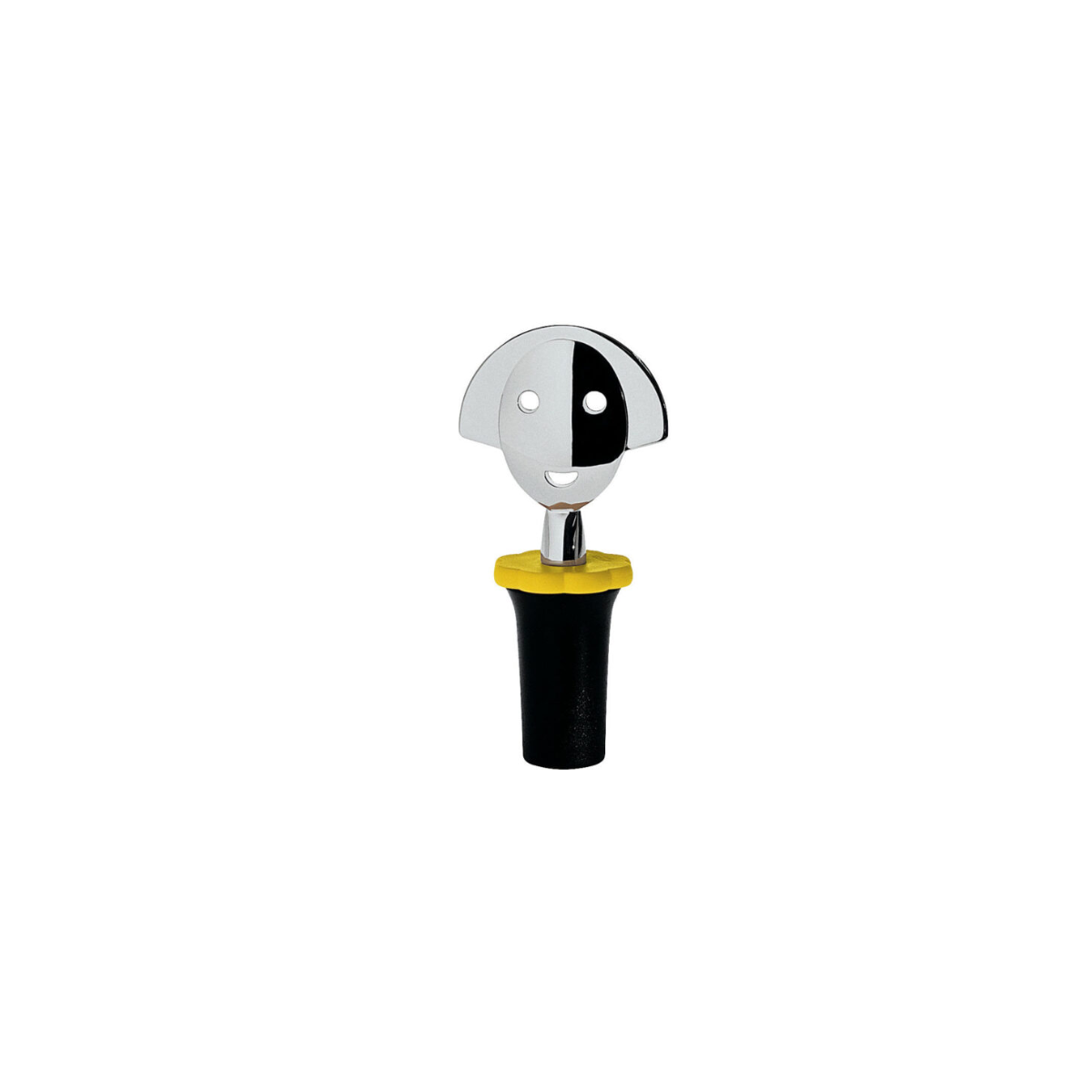 Alessi “Anna Stop 2” Press Cap Bottle Stopper (Black) – 2cookinn