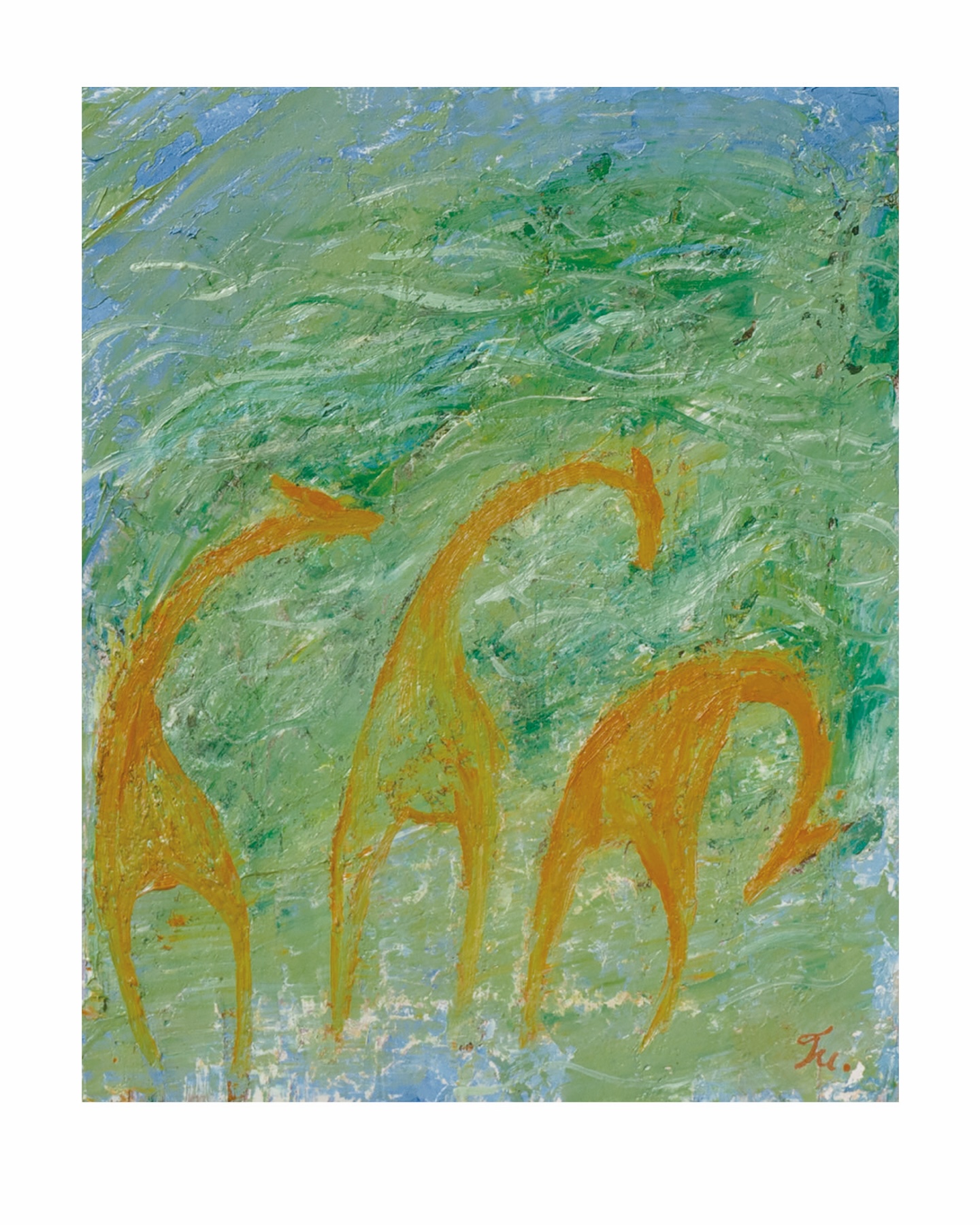 ヒコーキ雲 油絵 F3(273×220mm) ヒコーキ雲油絵F3(273×220mm)