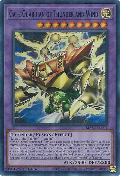 Gate Guardian of Thunder and Wind - Maze of Memories - YuGiOh