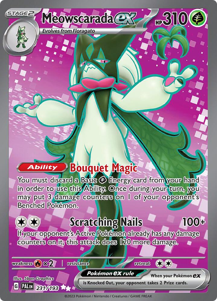 Meowscarada ex - 231/193 - SV02: Paldea Evolved - Pokemon